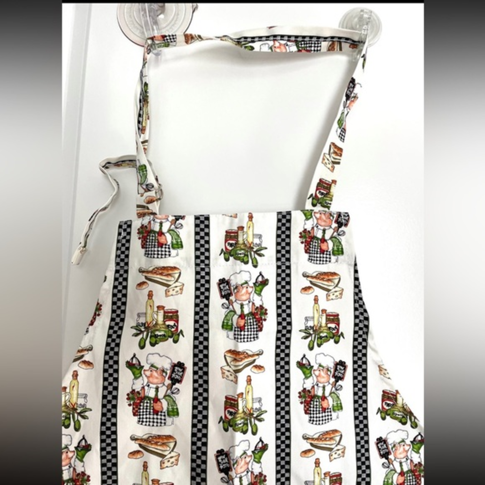 Apron by Kay Dee Designs Baker Chef Bon Jour Bistro Bib Adult‎ Adjustable Apron